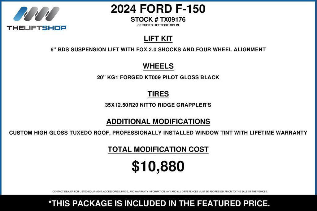 used 2024 Ford F-150 car, priced at $68,095