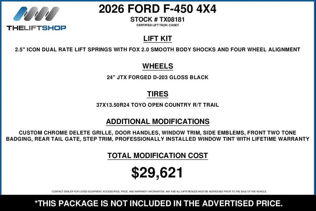 used 2026 Ford F-450 car, priced at $125,360
