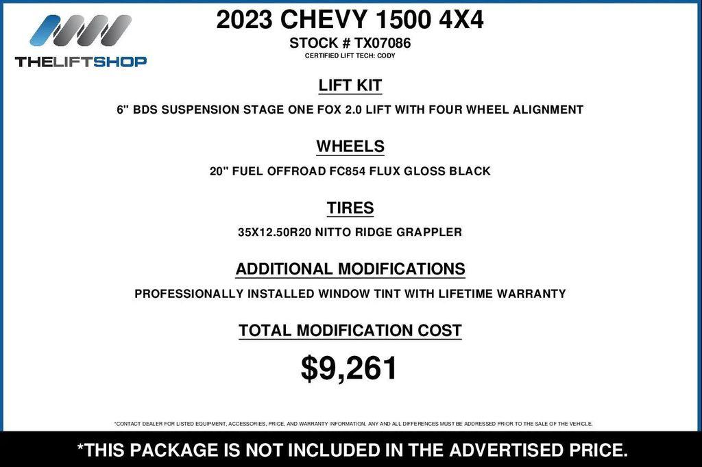 used 2023 Chevrolet Silverado 1500 car, priced at $48,990