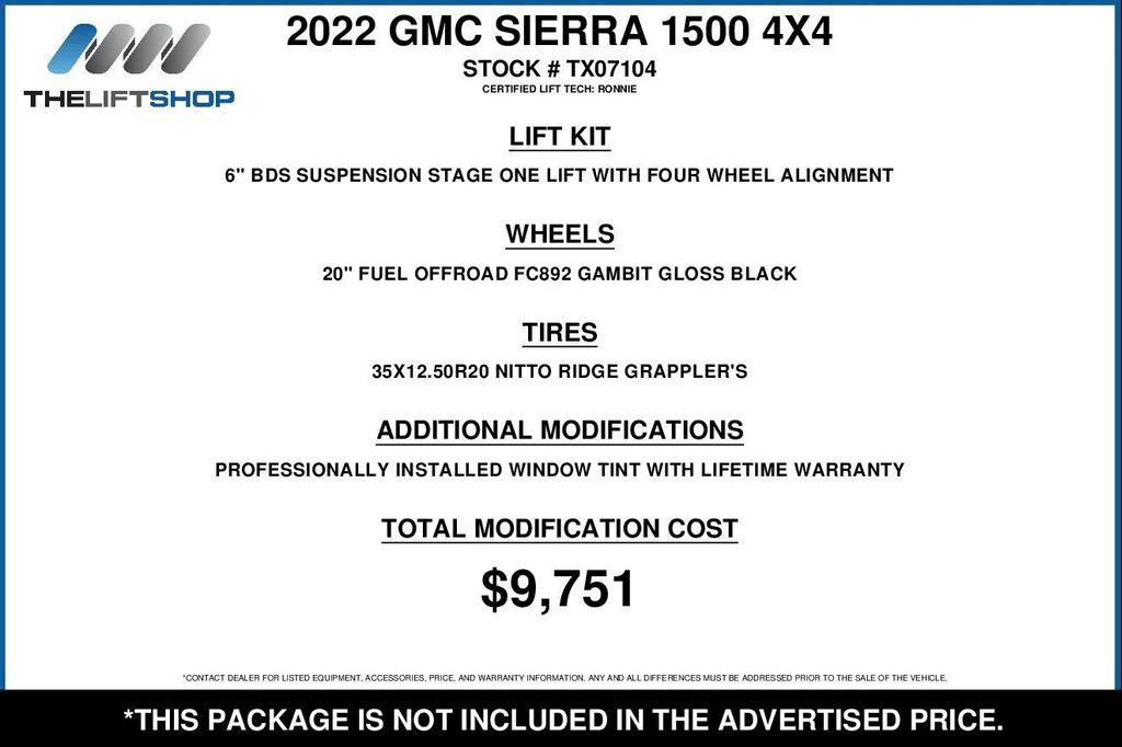used 2022 GMC Sierra 1500 car, priced at $47,990