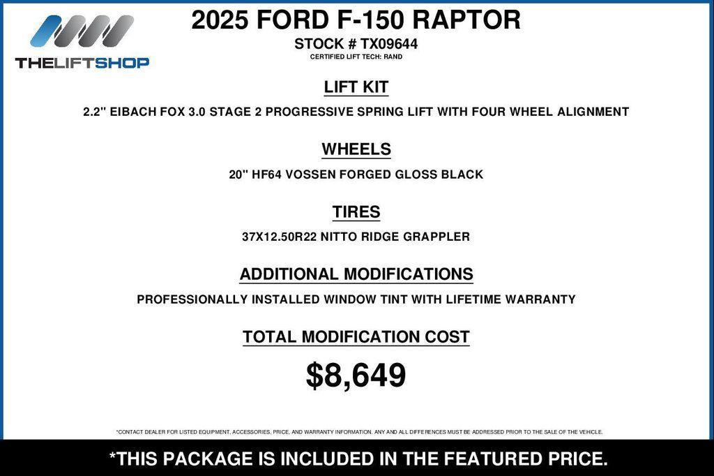 used 2025 Ford F-150 car, priced at $93,864
