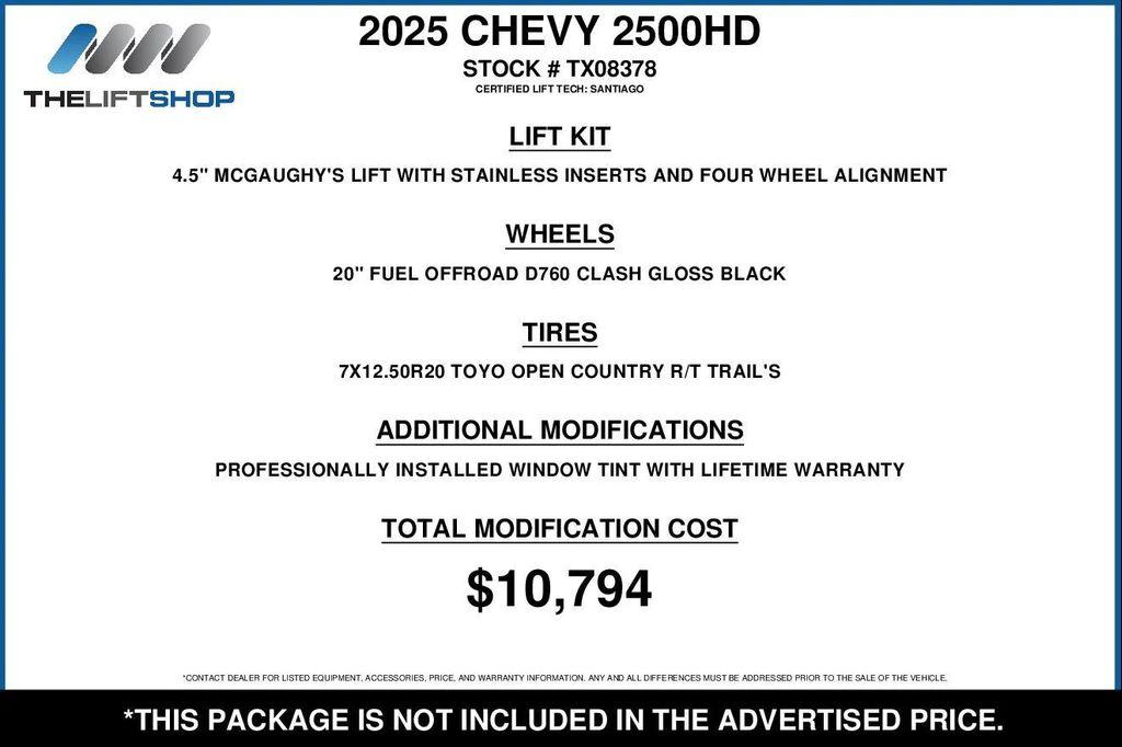 used 2025 Chevrolet Silverado 2500 car, priced at $75,990