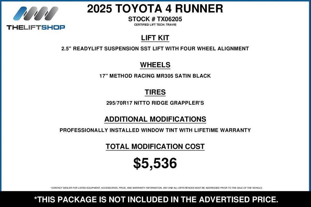 used 2025 Toyota 4Runner car, priced at $58,990
