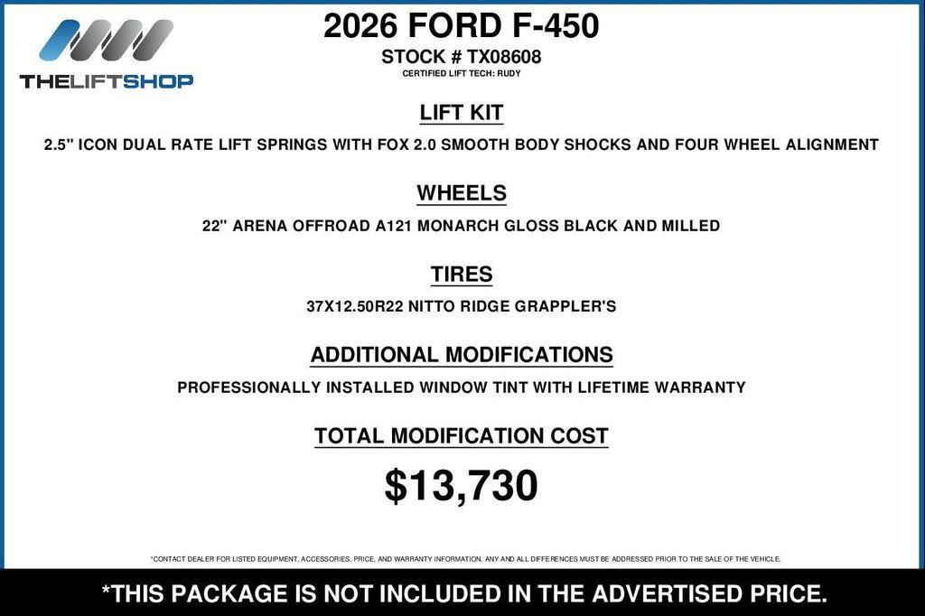used 2026 Ford F-450 car, priced at $121,260