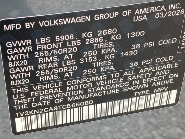 new 2026 Volkswagen Atlas car, priced at $44,959