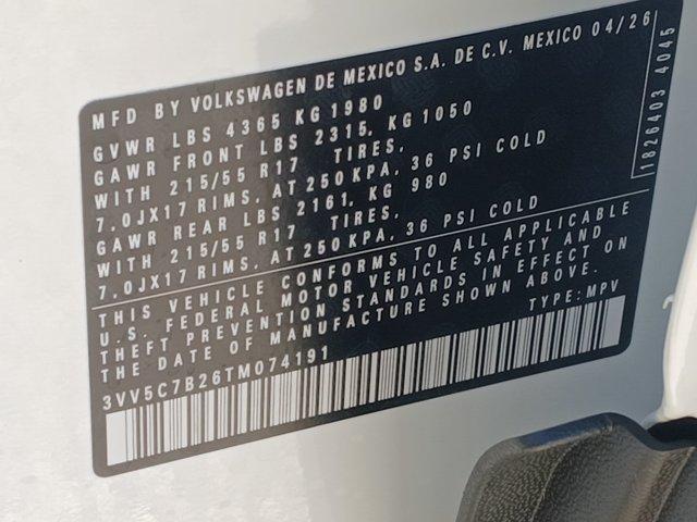 new 2026 Volkswagen Taos car, priced at $26,547