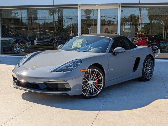 new 2025 Porsche 718 Boxster car, priced at $110,955
