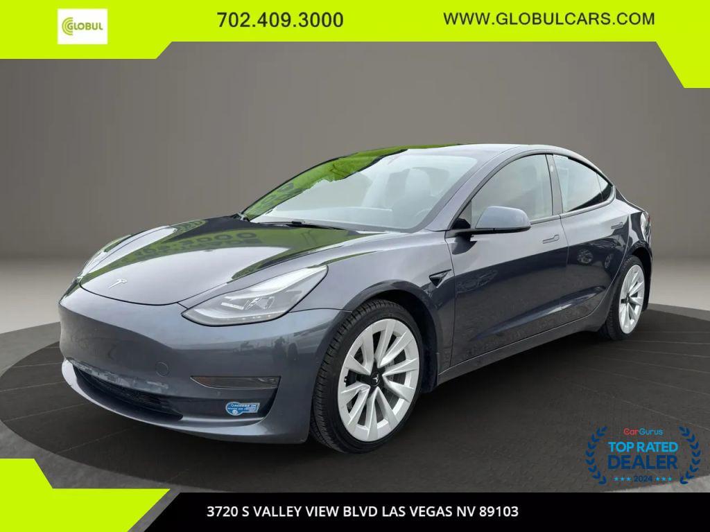 used 2021 Tesla Model 3 car, priced at $17,999