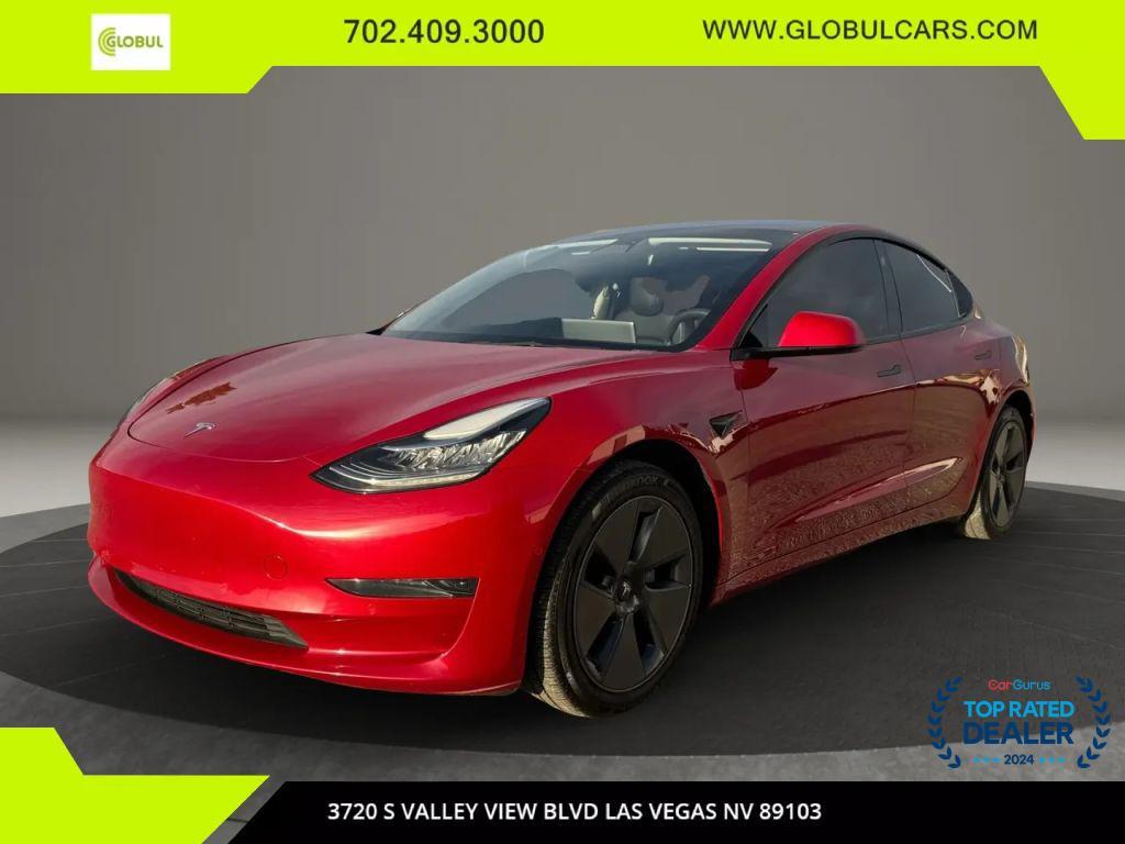 used 2022 Tesla Model 3 car, priced at $21,499