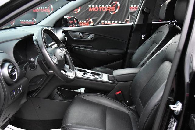 used 2021 Hyundai Kona EV car, priced at $14,500