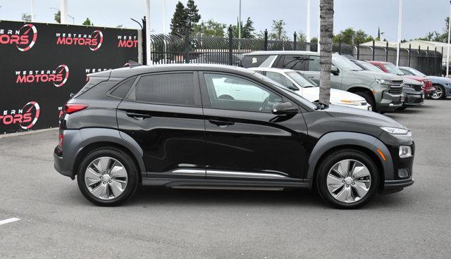 used 2021 Hyundai Kona EV car, priced at $14,500