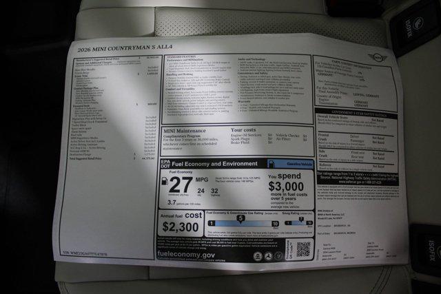 new 2026 MINI Countryman car, priced at $44,375