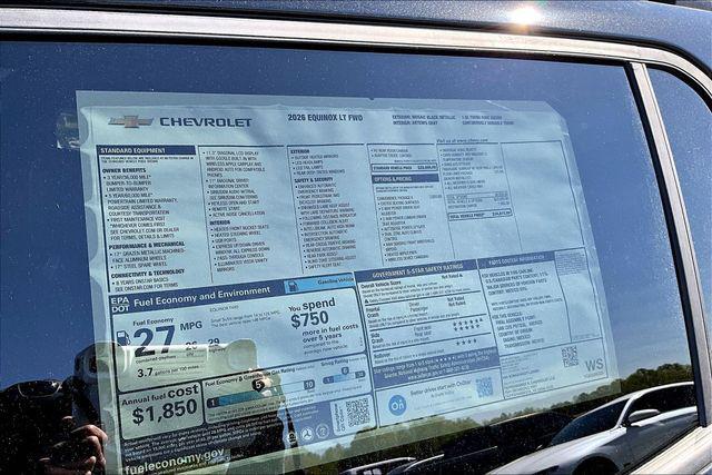 new 2026 Chevrolet Equinox car, priced at $33,650