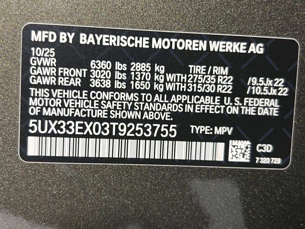 new 2026 BMW X6 car, priced at $89,475