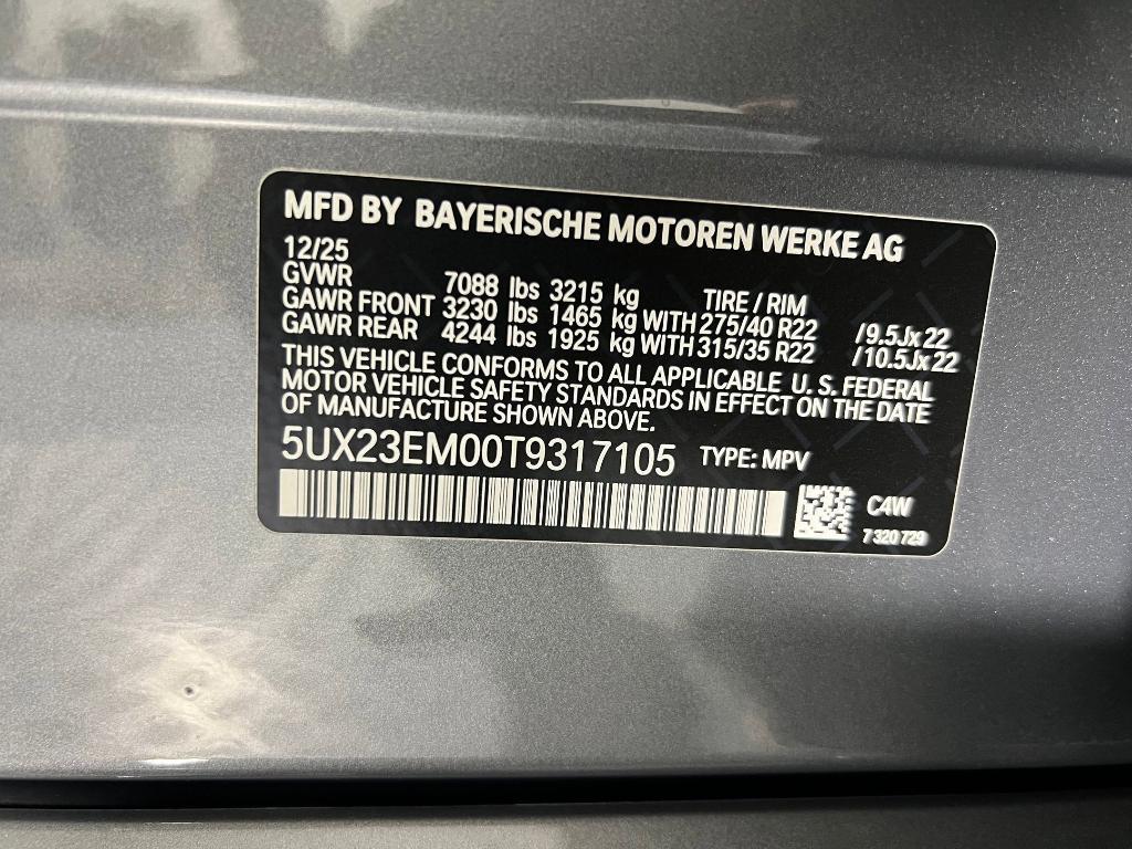 new 2026 BMW X7 car, priced at $98,910