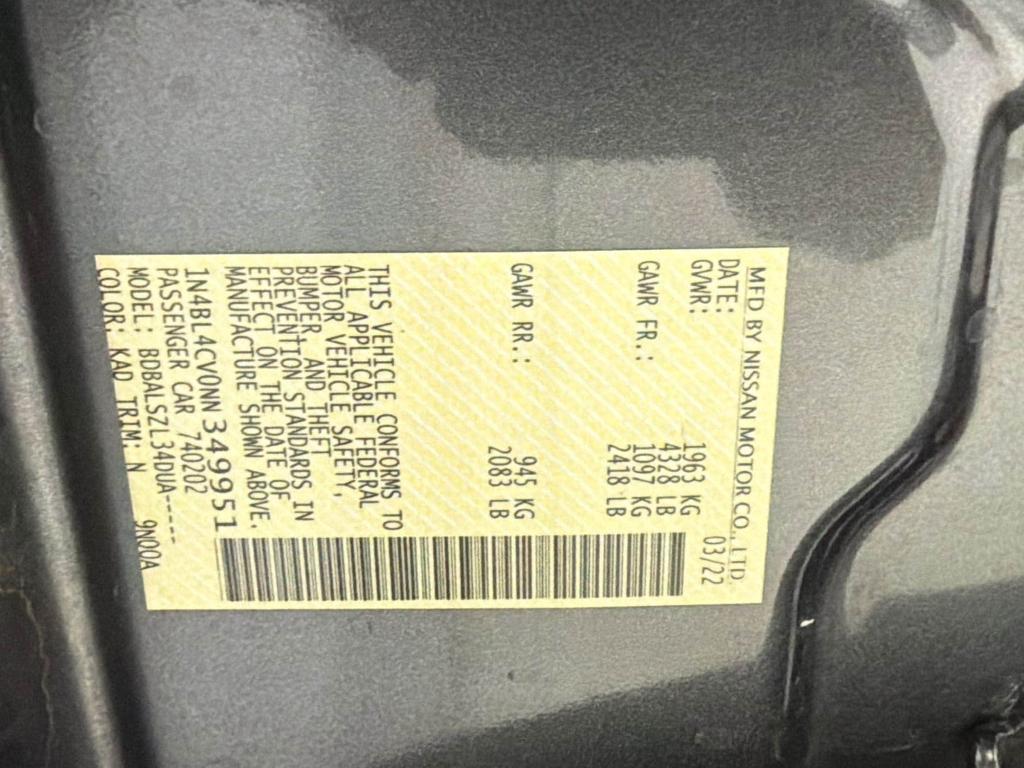 used 2022 Nissan Altima car, priced at $17,224