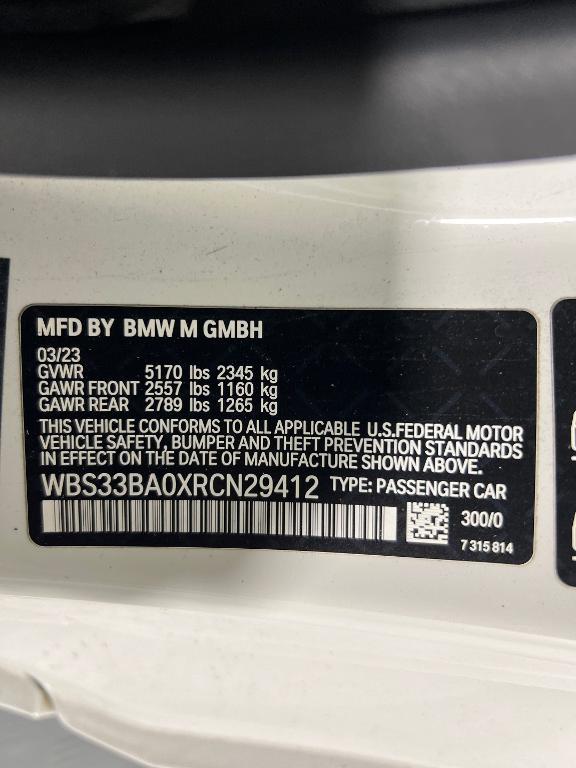 used 2024 BMW M4 car, priced at $63,999