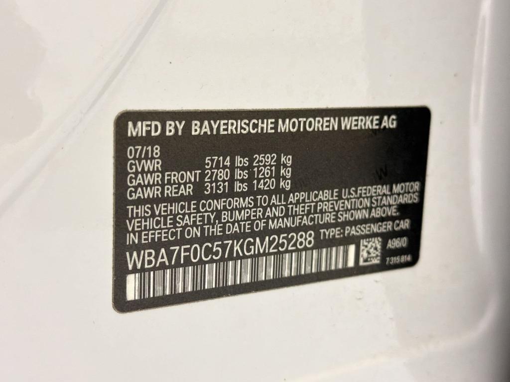 used 2019 BMW 750 car, priced at $20,224