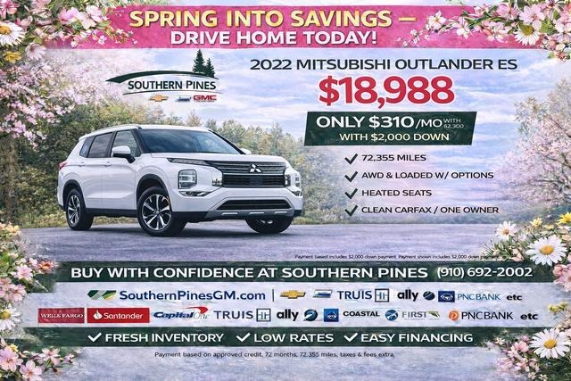 used 2022 Mitsubishi Outlander car, priced at $17,988