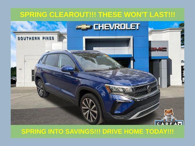 used 2024 Volkswagen Taos car, priced at $19,219