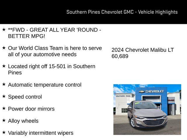 used 2024 Chevrolet Malibu car, priced at $17,500