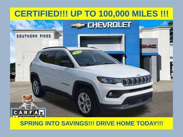 used 2024 Jeep Compass car, priced at $18,888