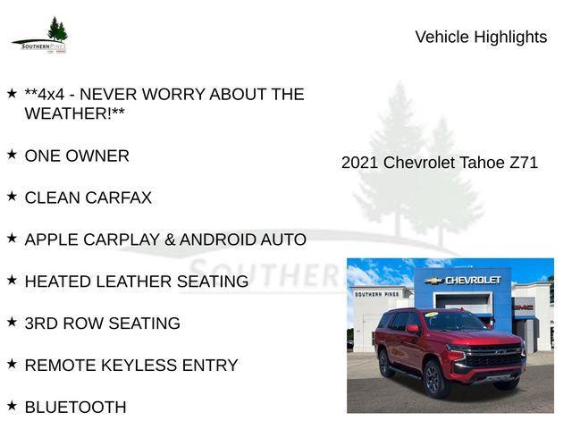 used 2021 Chevrolet Tahoe car, priced at $48,963