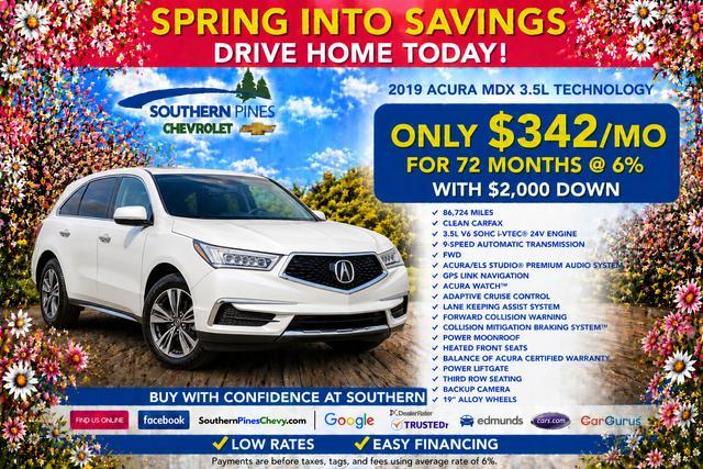 used 2019 Acura MDX car, priced at $22,687
