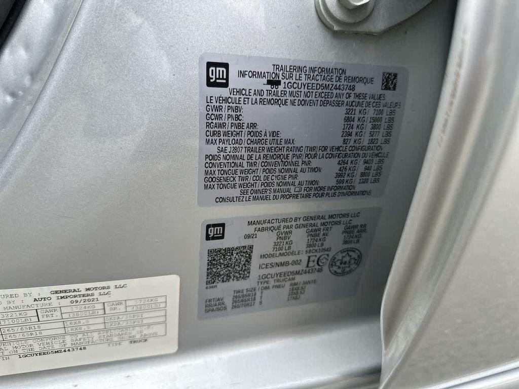 used 2021 Chevrolet Silverado 1500 car, priced at $33,999