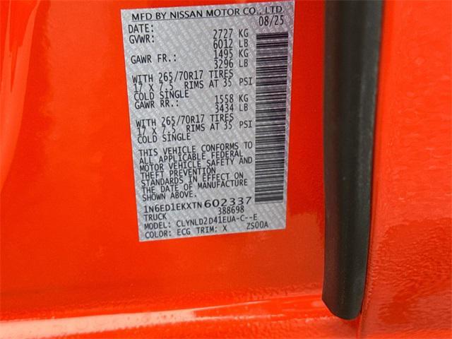 new 2026 Nissan Frontier car, priced at $41,241