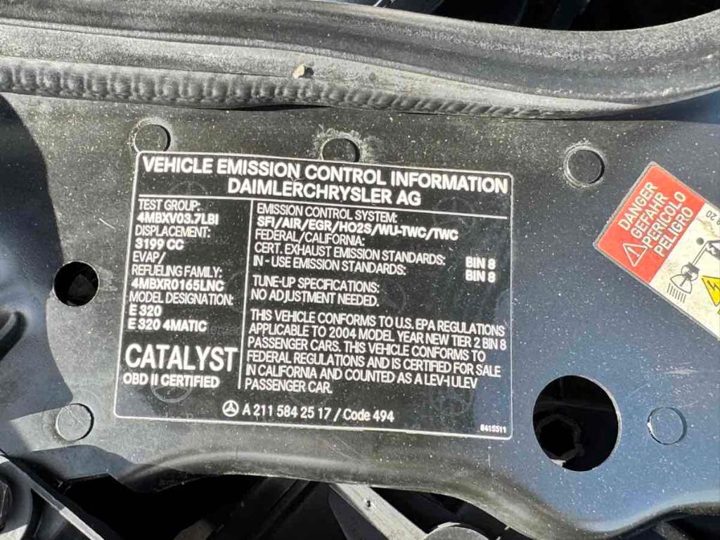 used 2004 Mercedes-Benz E-Class car, priced at $3,888