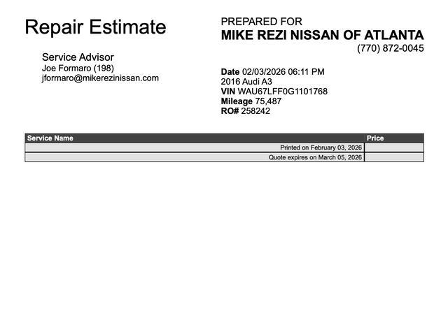 used 2016 Audi A3 car, priced at $12,989