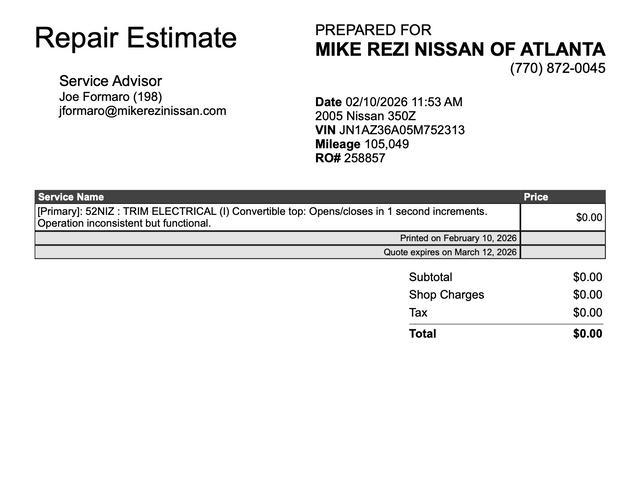 used 2005 Nissan 350Z car, priced at $8,887
