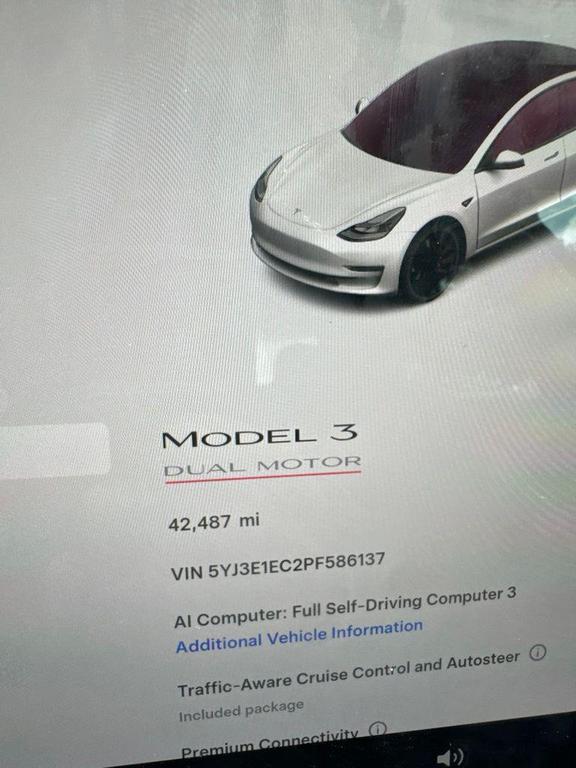 used 2023 Tesla Model 3 car, priced at $32,599