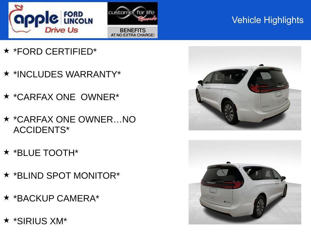 used 2023 Chrysler Pacifica Hybrid car, priced at $25,000