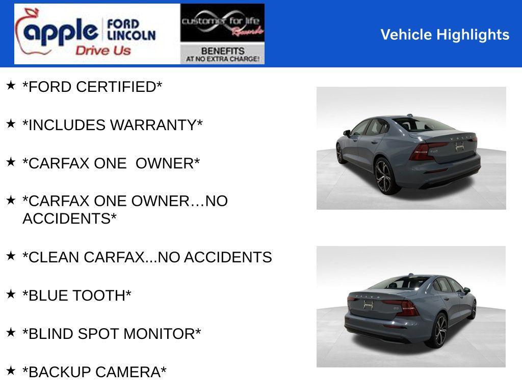 used 2024 Volvo S60 car, priced at $28,000