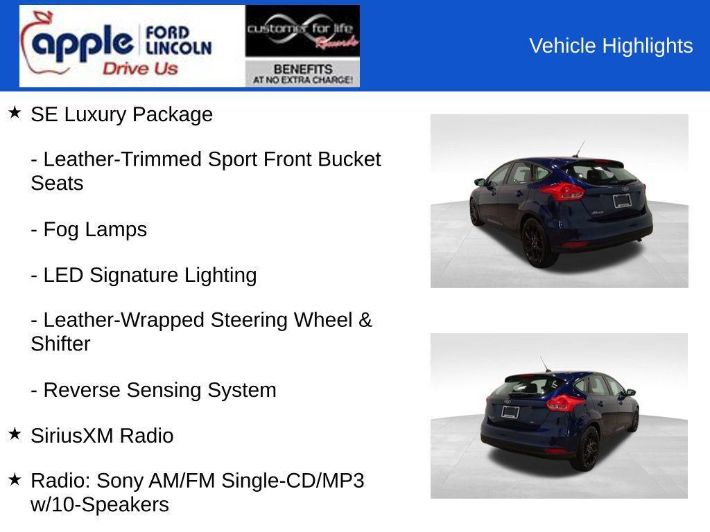 used 2016 Ford Focus car, priced at $9,500