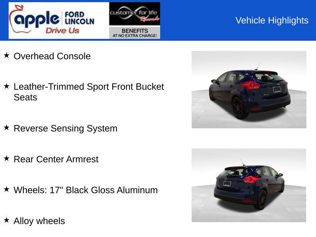 used 2016 Ford Focus car, priced at $9,500