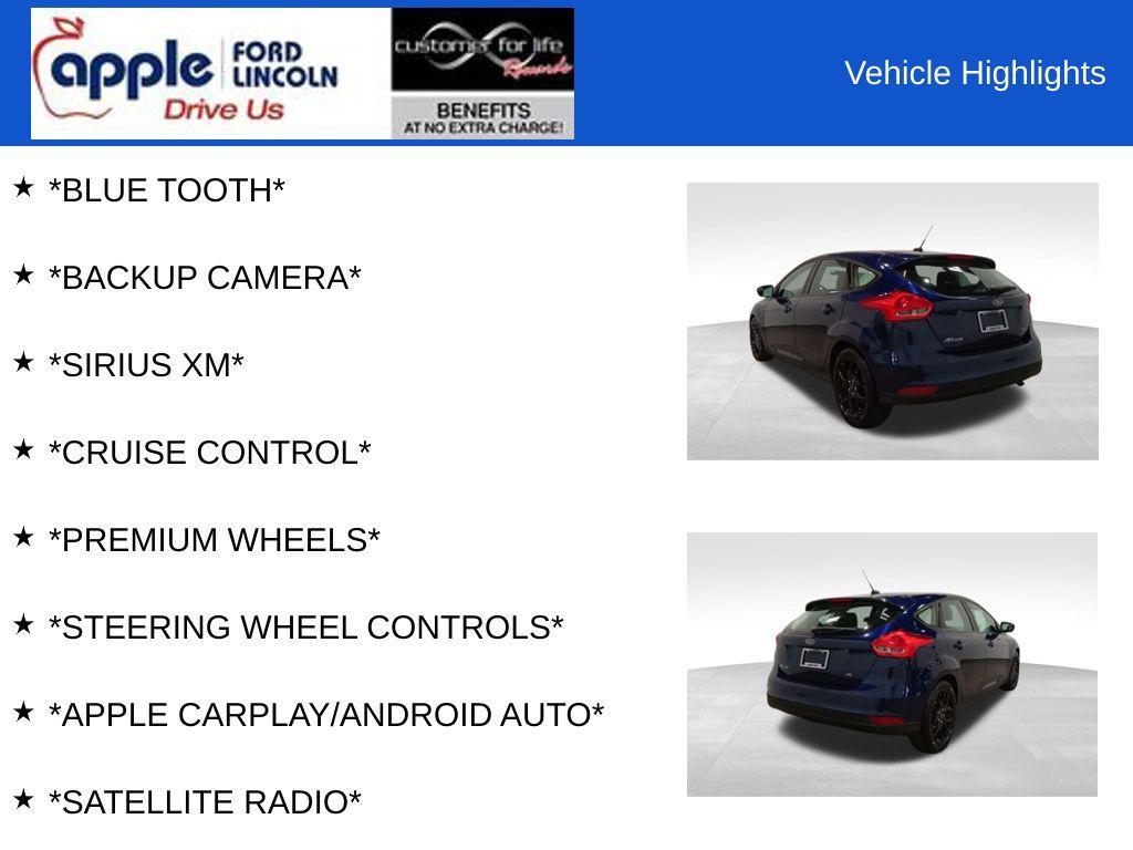 used 2016 Ford Focus car, priced at $9,500