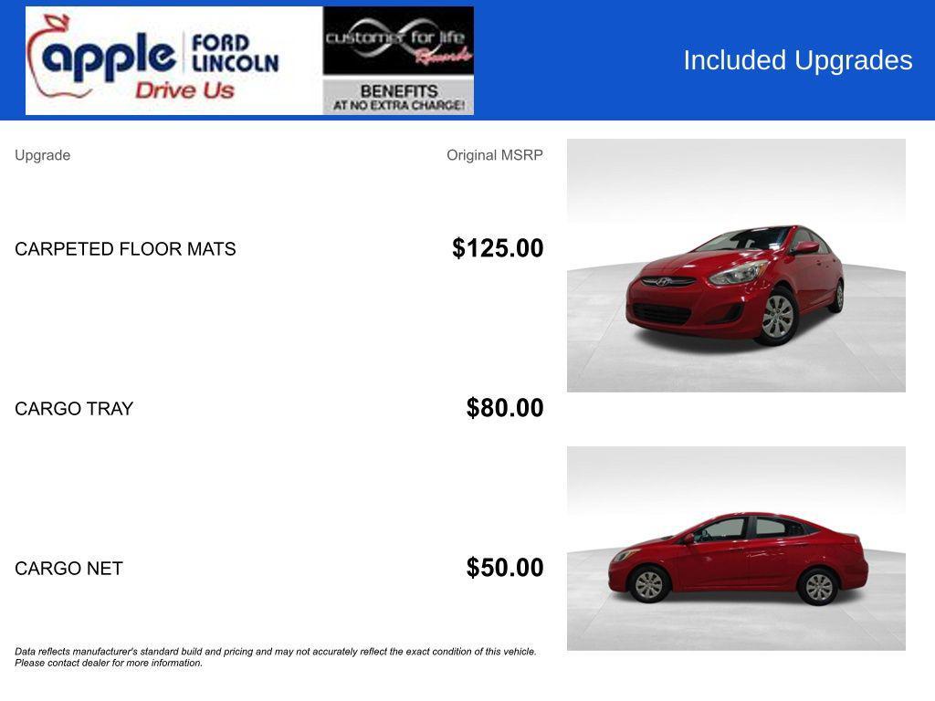 used 2016 Hyundai Accent car, priced at $9,000