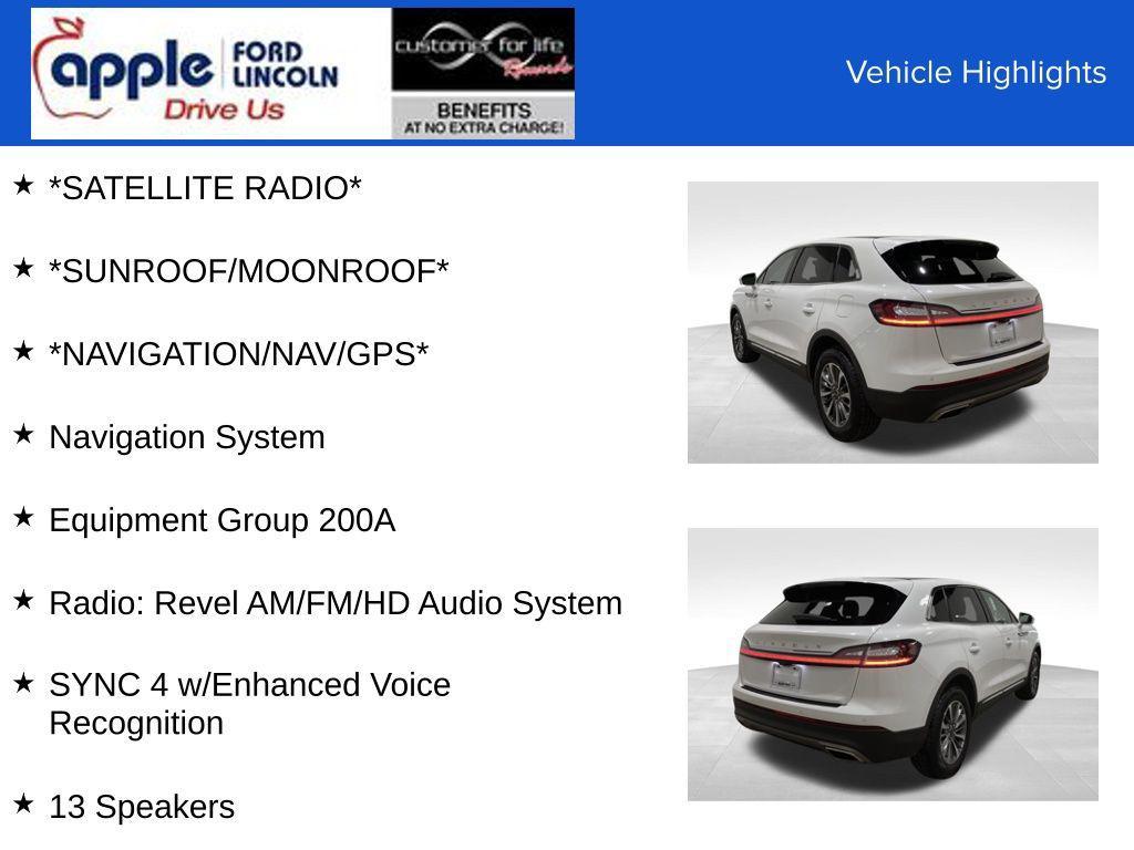 used 2021 Lincoln Nautilus car, priced at $28,000