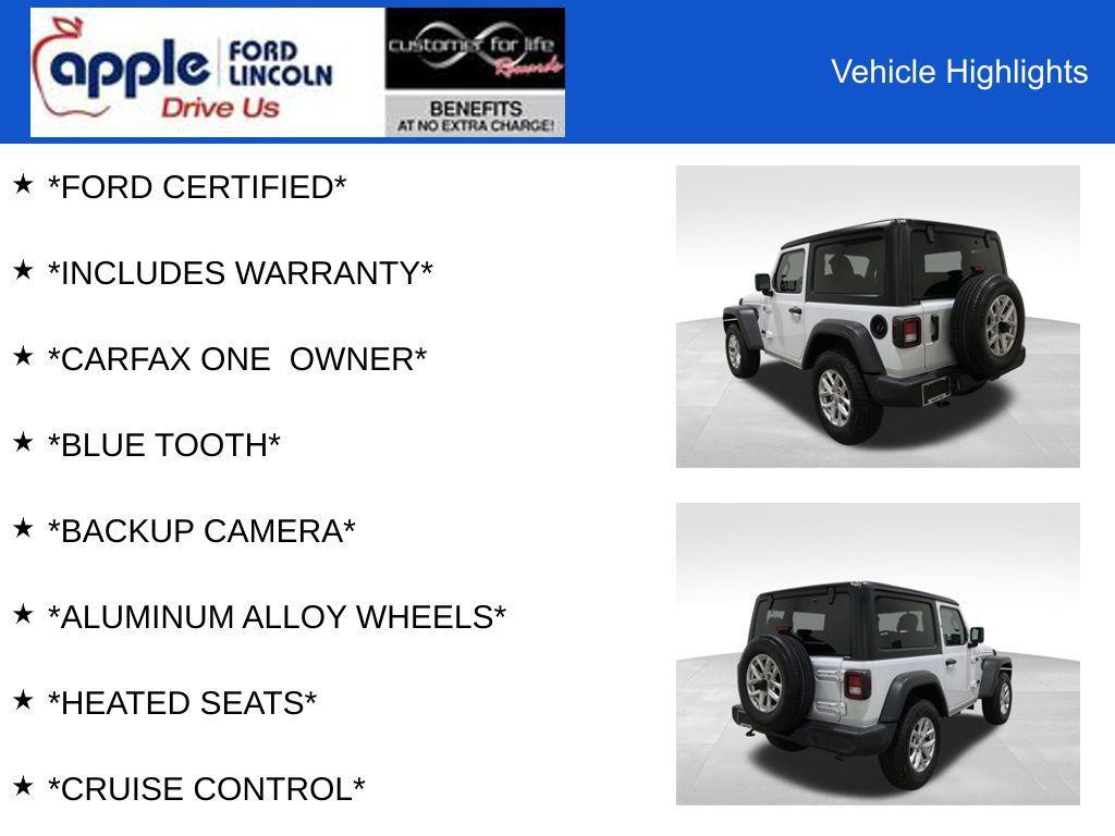 used 2023 Jeep Wrangler car, priced at $27,000