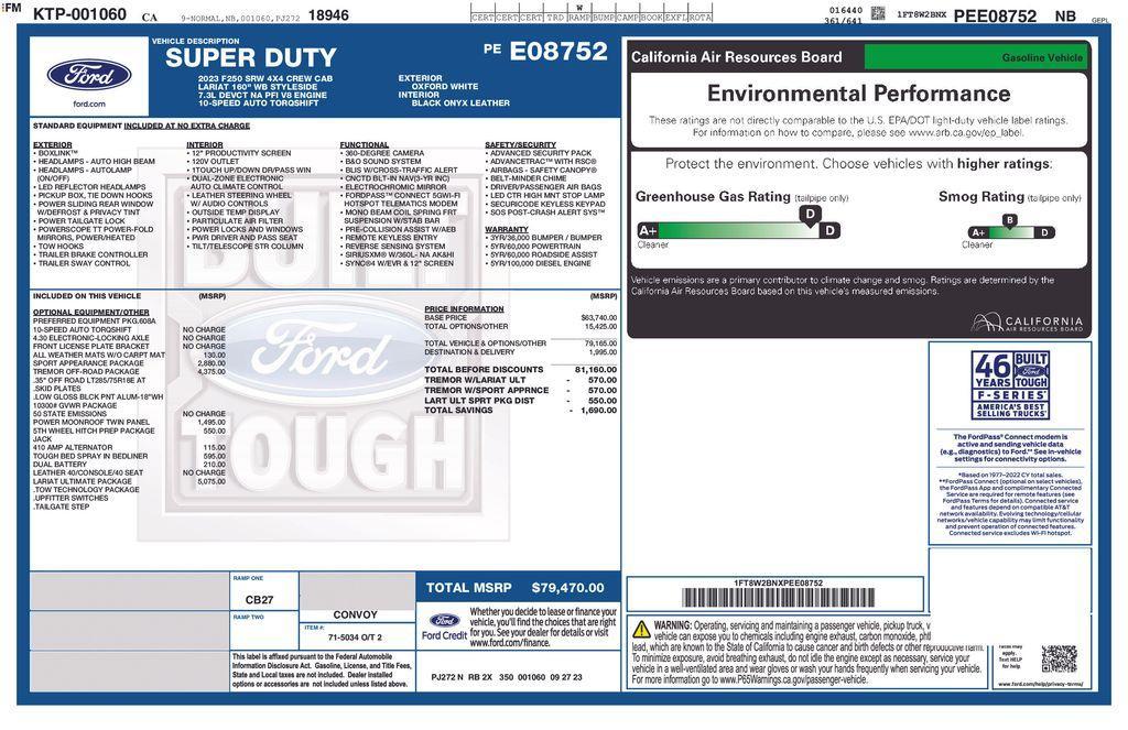 used 2023 Ford F-250 car, priced at $65,000