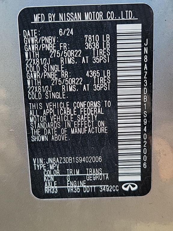 used 2025 INFINITI QX80 car, priced at $82,897