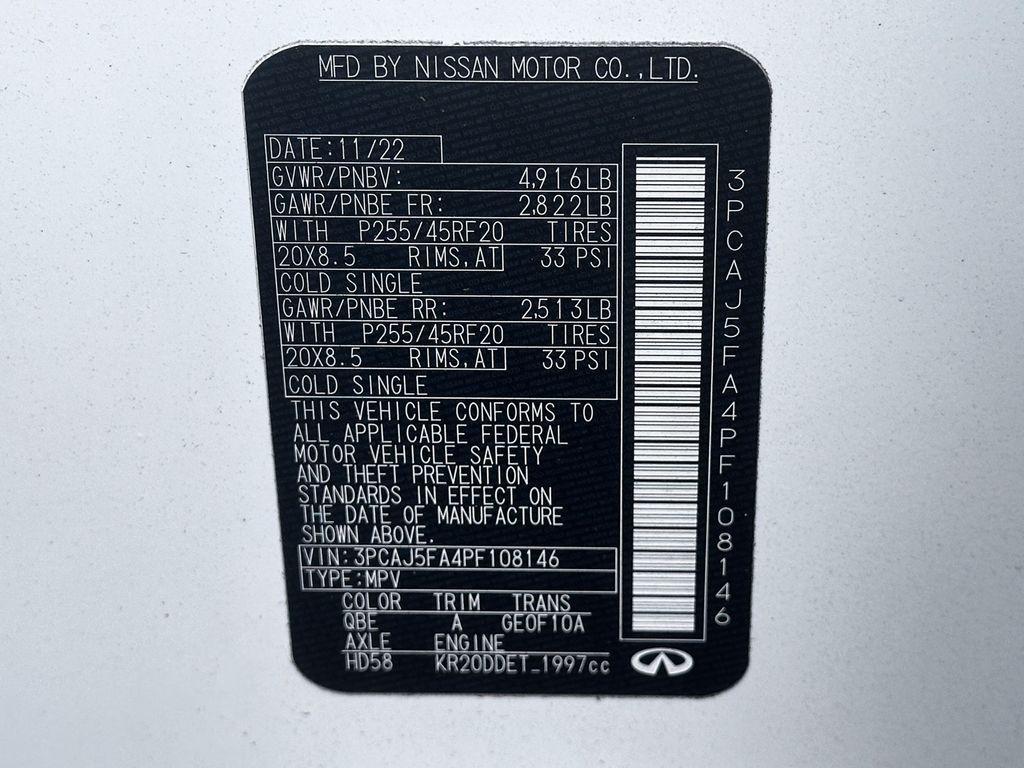 used 2023 INFINITI QX50 car, priced at $36,325