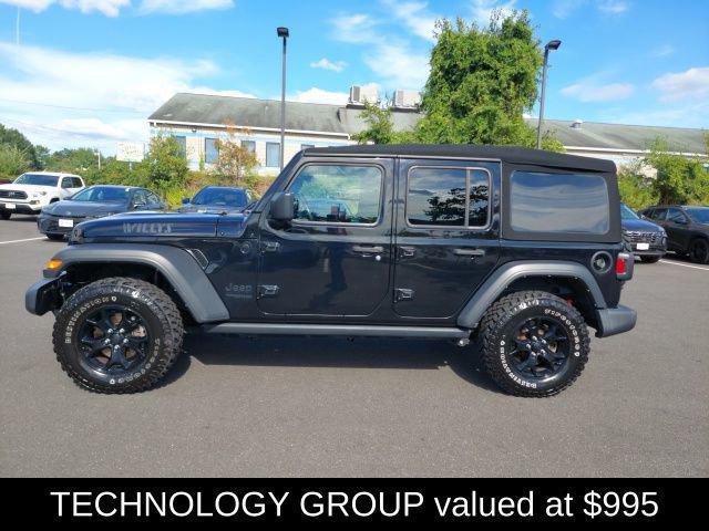 used 2021 Jeep Wrangler car, priced at $22,100