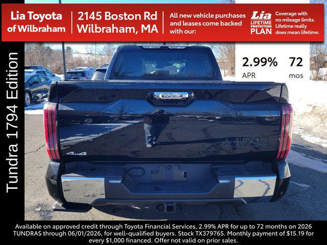 new 2026 Toyota Tundra car, priced at $72,414