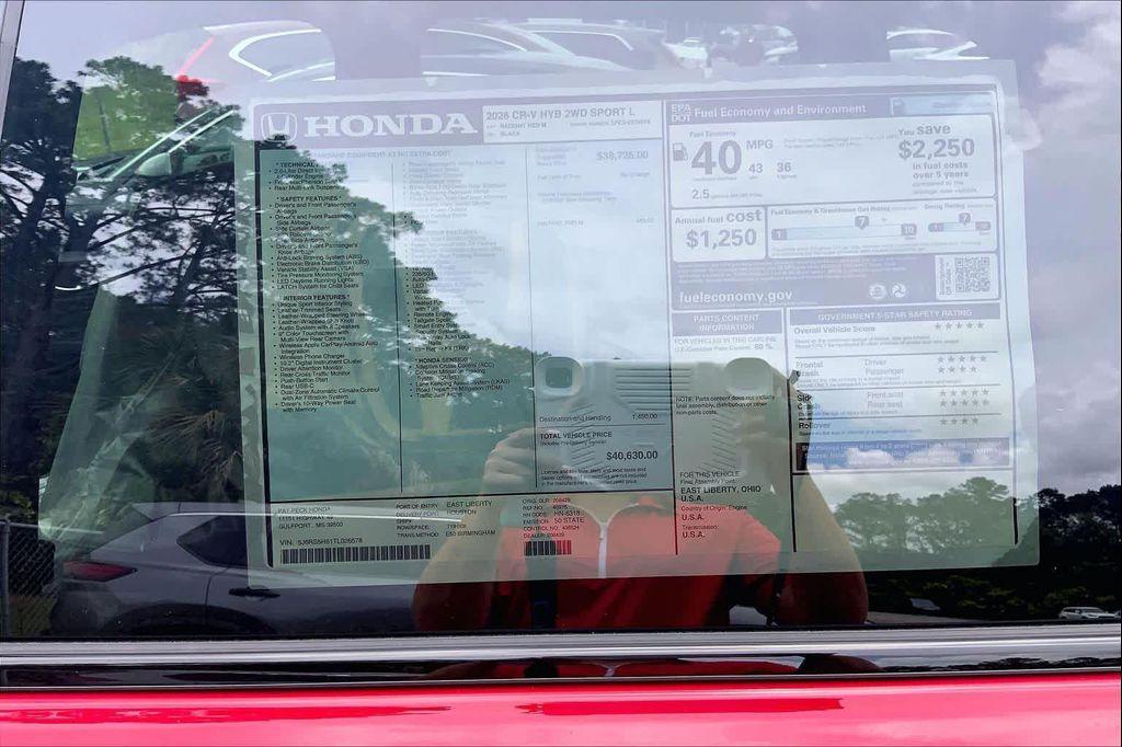new 2026 Honda CR-V Hybrid car, priced at $39,064