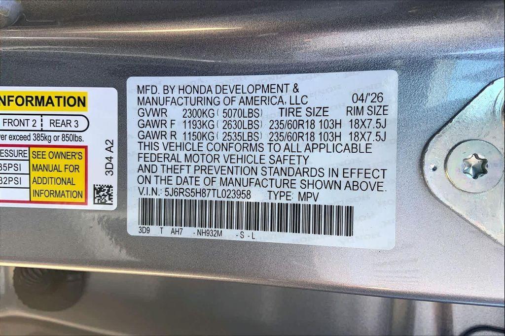 new 2026 Honda CR-V Hybrid car, priced at $38,642