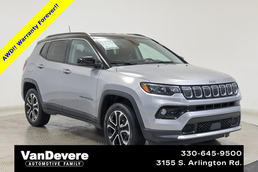 used 2022 Jeep Compass car, priced at $24,772